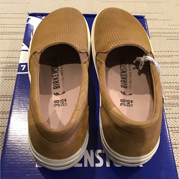 Birkenstock Oswego Slip-On Sneakers in Cork Brown - Picture 2 of 3